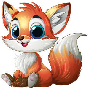 Adorable Baby Fox Illustration